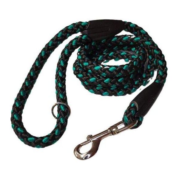 Guinzaglio Per Cani Palkar 150 Cm X 8 Mm Nero-Verde-image