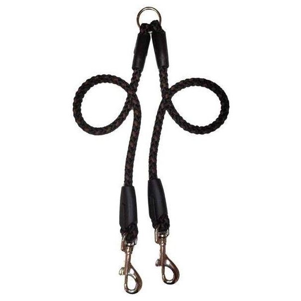 Guinzaglio Palkar Per Cani 40 Cm X 8 Mm Nero-Marrone-image