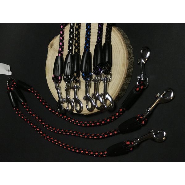 Guinzaglio Per Cani Palkar 40 Cm X 8 Mm Nero-Rosso-image