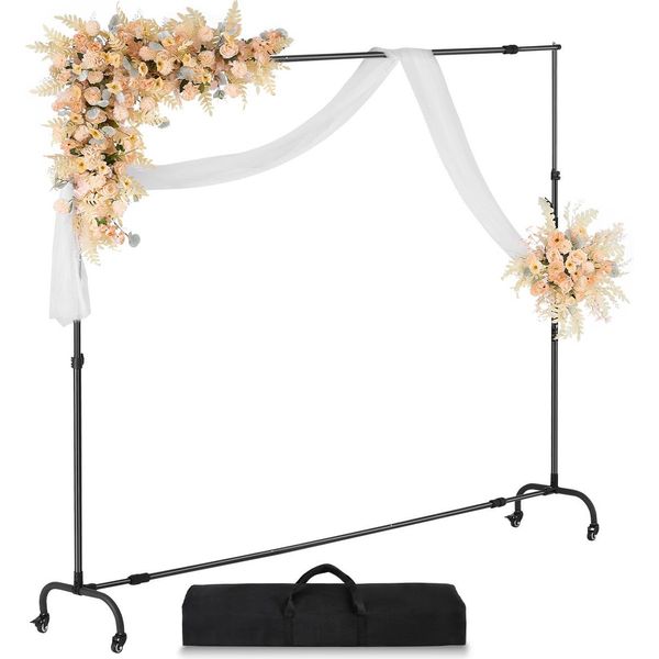 Vevor Supporto Per Sfondo Regolabile, Supporto Per Sfondo Fotografico 213X300Cm, Supporto Per Schermo Per La Fotografia Di Prodotto In Studio-image