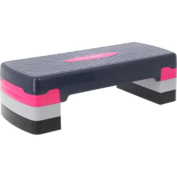Pedana Per Gradini - Regolabile In Altezza E Antiscivolo Per Aerobica E Fitness Pink-image