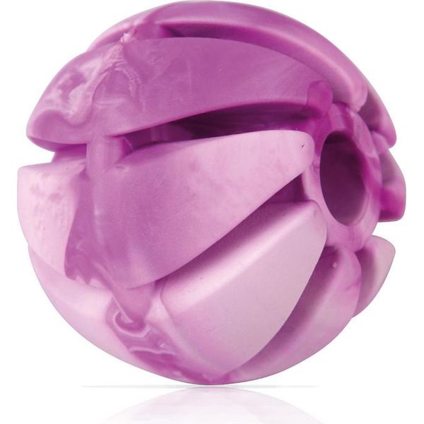 Palla Da Gioco Per Cani ( Viola ) Ø7Cm, "Confezione Da 2"" Palla Da Gioco (100% Tpe) Palla Da Snack, Cura Dentale, Giocattolo Da Lancio Per Cani, Palla A Spirale Per Cani"-image