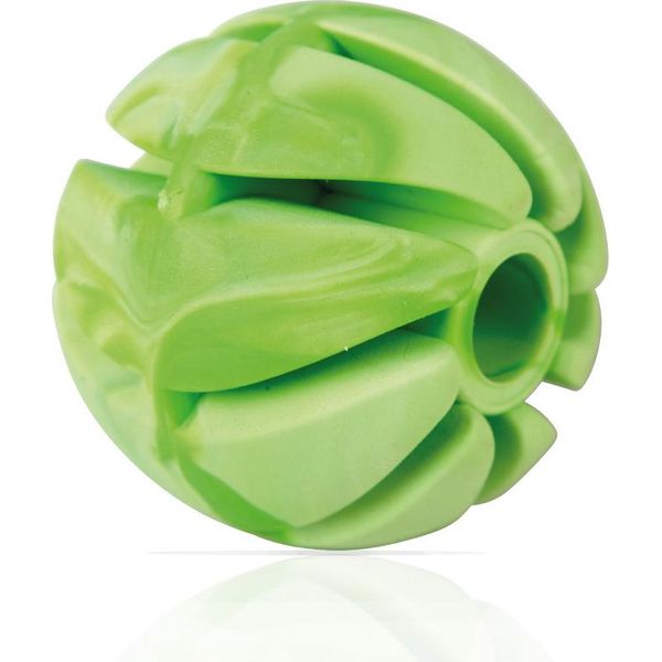 Palla Da Gioco Per Cani ( Verde ) Ø7Cm, Palla Da Gioco "1 Pack"" (100% Tpe) Palla Da Snack, Cura Dentale, Giocattolo Da Lancio Per Cani, Palla A Spirale Per Cani"-image