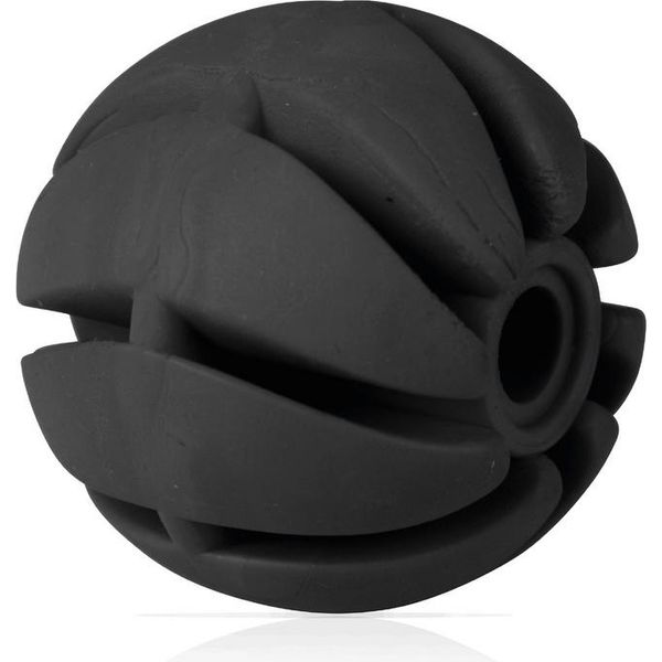 Palla Da Gioco Per Cani ( Nera ) Ø7Cm, "Confezione Da 2"" Palla Da Gioco (100% Tpe) Palla Snack, Cura Dentale, Giocattolo Da Lancio Per Cani, Palla A Spirale Per Cani"-image