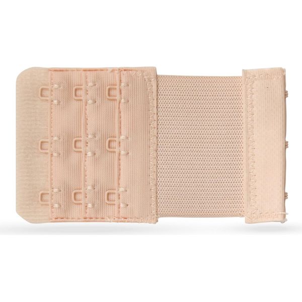 Estensore Per Reggiseno ( Confezione Da 3 ), Estensione Flessibile Per Reggiseni - Estensore Elastico Per Reggiseno 3 Ganci, Occhielli - 9,5 Cm X 5,5 Cm ( Beige ) - Estensore Per Reggiseno-image