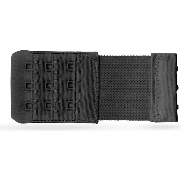 Estensore Per Reggiseno ( Confezione Da 3 ), Estensione Flessibile Per Reggiseni - Estensore Per Reggiseno Elasticizzato 3 Ganci, Occhielli - 9,5 Cm X 4,0 Cm ( Nero ) - Estensore Per Reggiseno-image