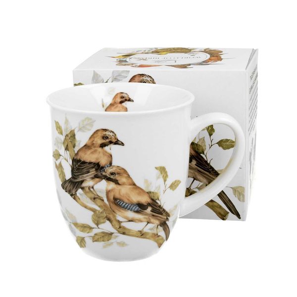 Tazza Da Caffè Duo Animali, Ghiandaia In Porcellana, Tazza, Tazza Da Tè, Tazza Da Caffè Con Manico 400 Ml-image
