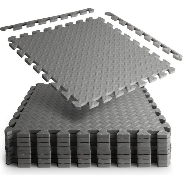 Tappetini Protettivi 52 Cm X 52 Cm - Spessore Extra 1,2 Cm - Set - Tappetino Per Palestra Tappetino Di Protezione Per Pavimenti Tappetino Per Puzzle - Tappetino Sottotappeto Espandibile Modulare E Flessibile-image