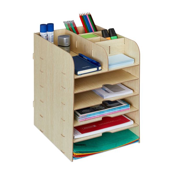 Organizzatore Da Tavolo Con Scomparti RD42749, Beige-image