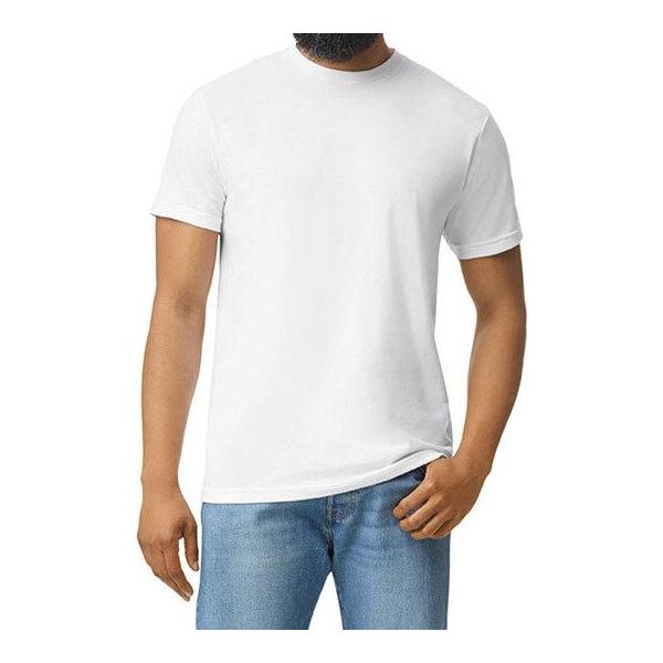 Gildan 67000 | Softstyle® Cvc Maglietta Per Adulti Da S A 4XL - Colore: Bianco - Taglia: 4XL-image