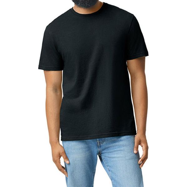 Gildan 67000 | Softstyle® Cvc Maglietta Per Adulti Da S A 4XL - Colore: Pitch Black - Taglia: 3XL-image