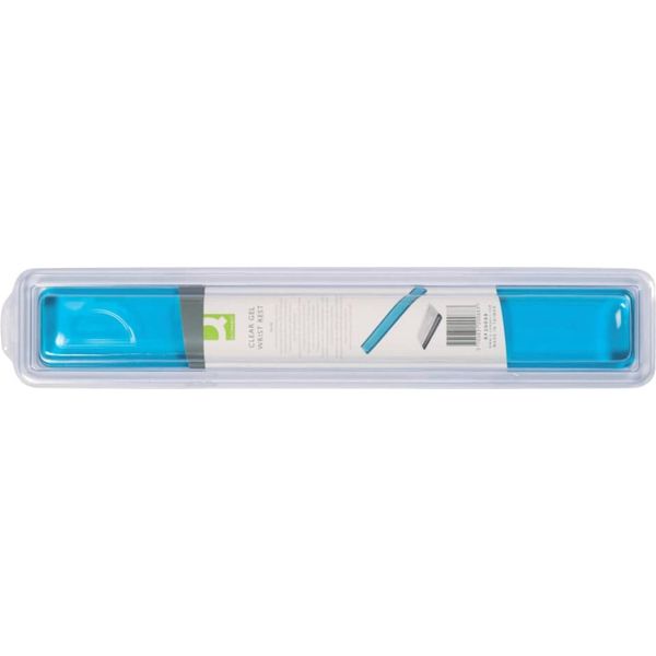 Q-Connect® KF20088 Poggiapolsi Per Tastiera In Gel - Blu-Trasparente-image