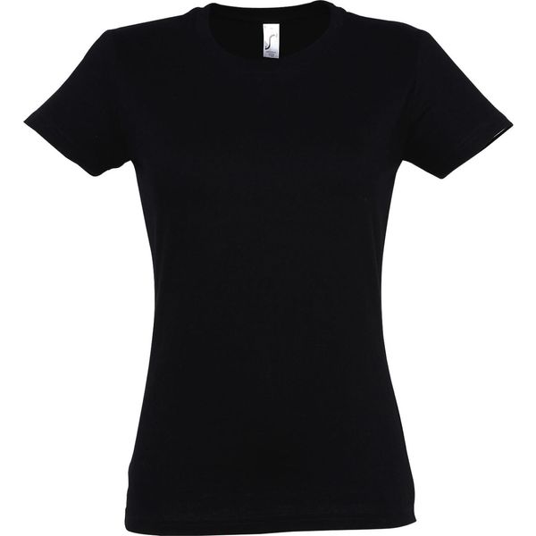 Sols - T-Shirt "Imperial"" Da Donna A Maniche Corte PC291 (L) (Nero)"-image