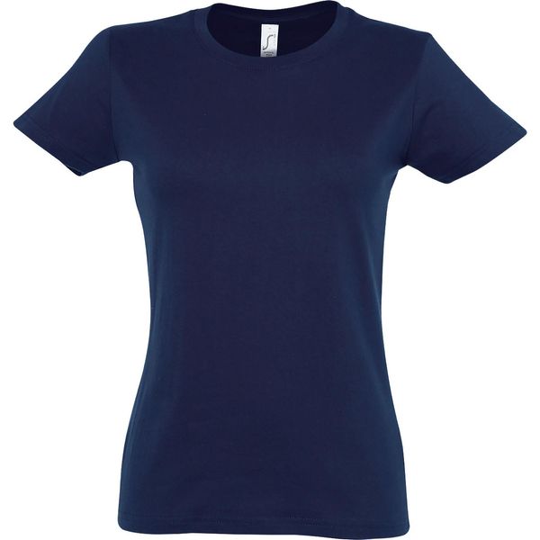 Sols - T-Shirt "Imperial"" Da Donna A Maniche Corte PC291 (M) (Blu Scuro)"-image