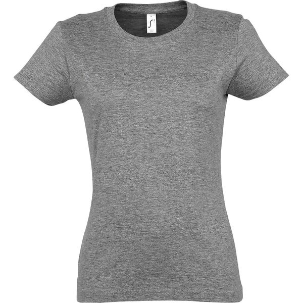 Sols - Maglietta "Imperial"" Da Donna A Maniche Corte PC291 (S) (Grigio Screziato)"-image