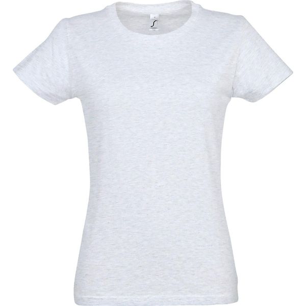 Sols - Maglietta "Imperial"" Da Donna A Maniche Corte PC291 (S) (Grigio Chiaro)"-image