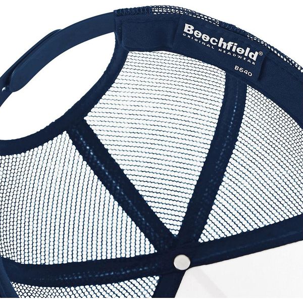 Cappello Da Baseball Beechfield Trucker A Rete Da Uomo RW260 (Taglia Unica) (Blu Navy/Blu Navy)-image