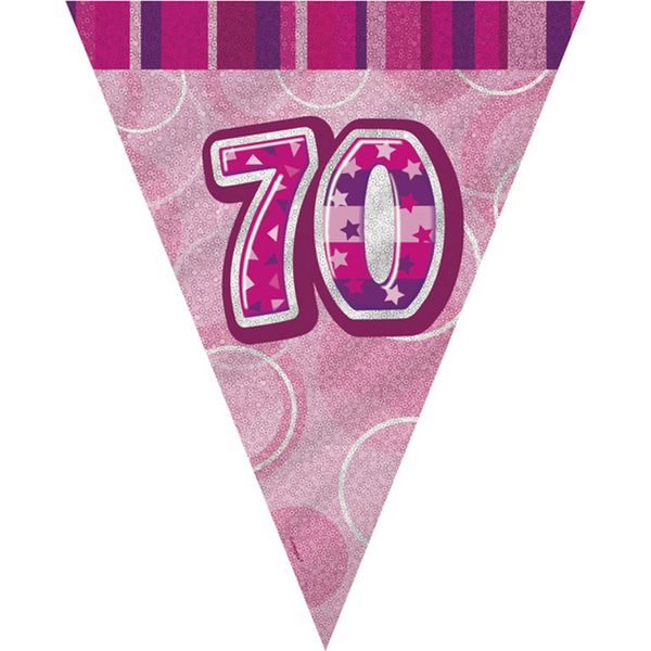 Bignè Per Feste Unico Con 70 Disegni, Glitterato SG11806 (Taglia Unica) (Rosa)-image
