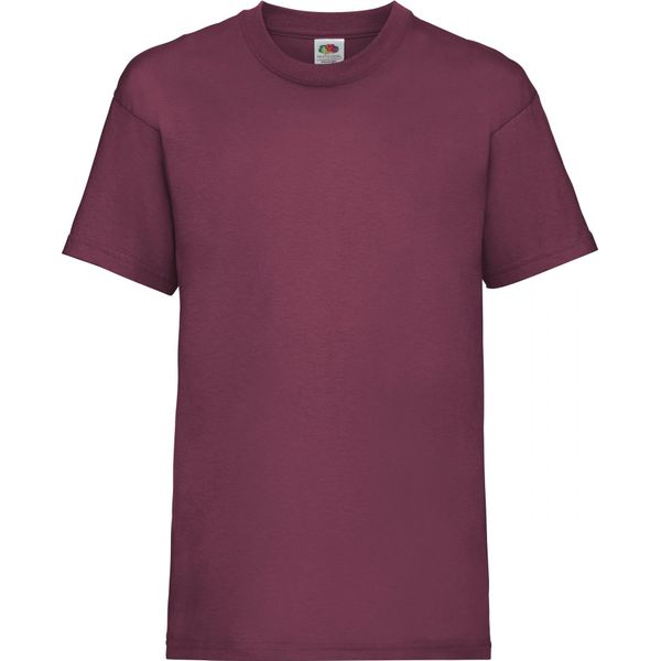 Maglietta Fruit Of The Loom Per Bambini, Manica Corta BC329 (9-11 Anni (140)) (Borgogna)-image