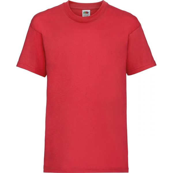 Maglietta Fruit Of The Loom Per Bambini, Manica Corta BC329 (3-4 Anni (104)) (Rosso)-image