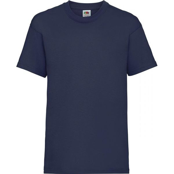 Maglietta Fruit Of The Loom Per Bambini, Manica Corta BC329 (3-4 Anni (104)) (Blu Navy)-image
