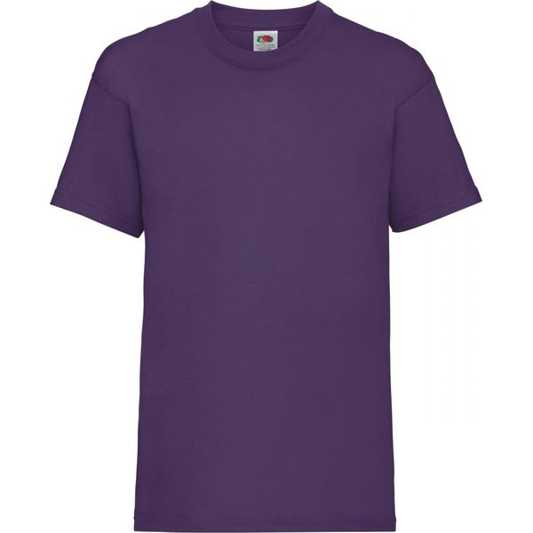 Maglietta Fruit Of The Loom Per Bambini, Manica Corta BC329 (3-4 Anni (104)) (Viola)-image