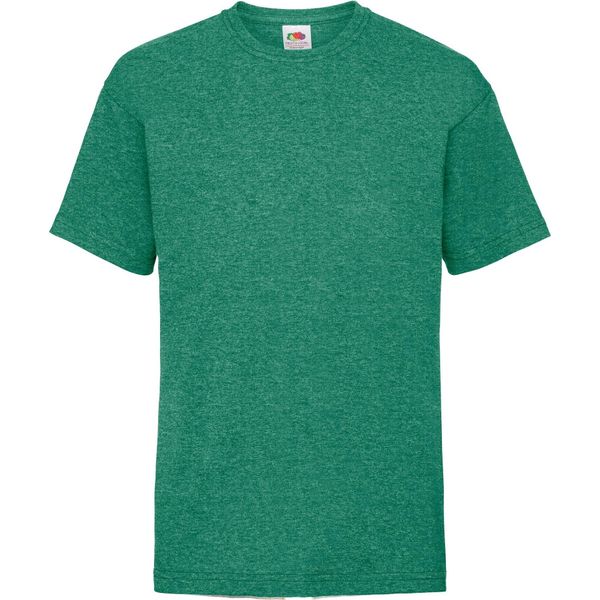 Maglietta Fruit Of The Loom Per Bambini, Manica Corta BC329 (3-4 Anni (104)) (Verde Retrò Screziato)-image