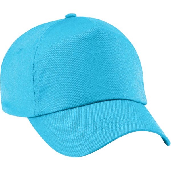 Berretto Da Baseball Beechfield Unisex Original Con 5 Pannelli PC2097 (Taglia Unica) (Surf Blue)-image