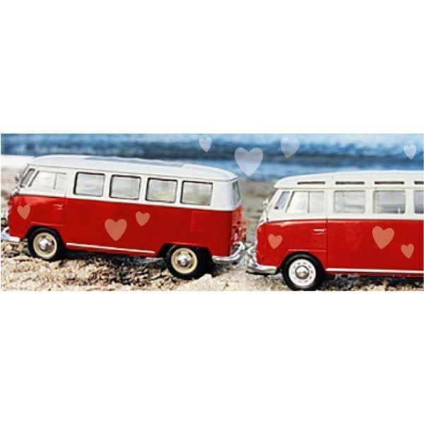 Artebene Scheda Autobus Sulla Spiaggia-21X8 Cm-image