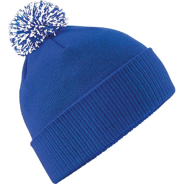 Beechfield - Berretto Per Uomo/Donna Unisex BC4657 (Taglia Unica) (Vivid Royal Blue/White)-image