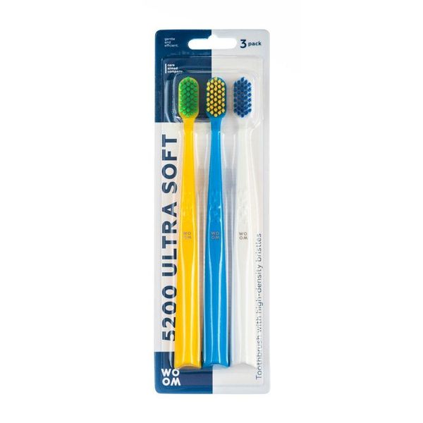 Woom Spazzolino Da Denti Ultra Morbido Confezione Da 3 Pezzi-image