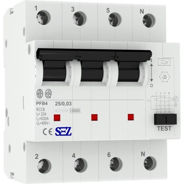 Sez Rcd 25A 30Ma 4P 10Ka 0090683 Rcd-image