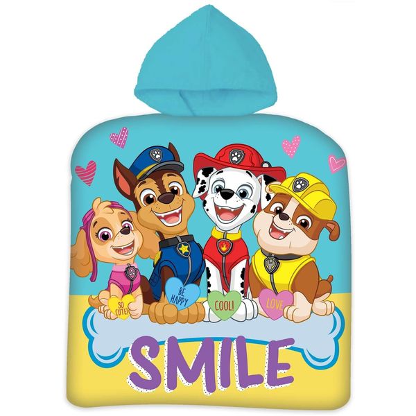 Paw Patrol Poncho Da Bagno Poncho Da Spiaggia Poncho Con Cappuccio Telo Da Bagno 50X100 Skye Chase-image