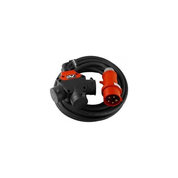 Cavo Di Prolunga Cee 25M Con Accoppiamento A 3 Vie Schuko 3X230V 5X1,5Mm2-image