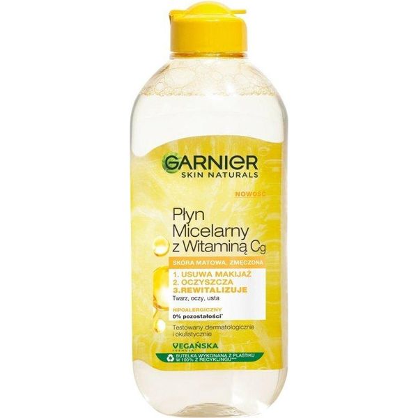 Garnier Skin Naturals Soluzione Micellare Con Vitamina Cg Per Pelli Spente E Stanche 400Ml-image