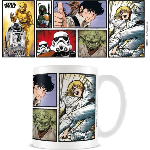 Star Wars - Tazza Da Caffè "Manga Madness"" PM4826 (Taglia Unica) (Bianco)"-image