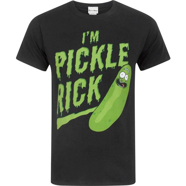Rick And Morty - Maglietta "I'm Pickle Rick"" Da Uomo A Maniche Corte NS6828 (M) (Nero/Verde)"-image