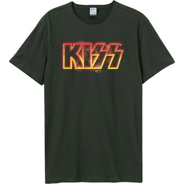 Amplified - Maglietta "Neon Sign"" Per Uomo/Donna Unisex GD648 (Xs) (Charcoal)"-image