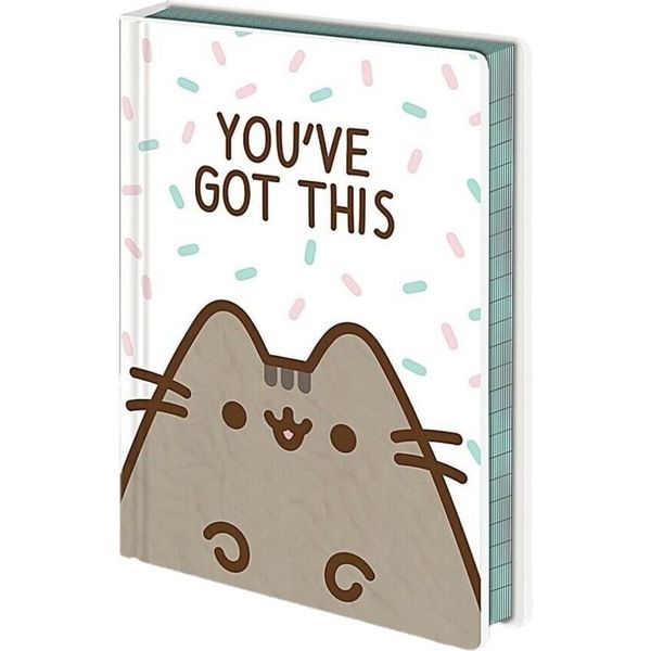 Pusheen - Taccuino "You've Got This"", Con Pelliccia, A5 PM3415 (Taglia Unica) (Bianco/Marrone)"-image