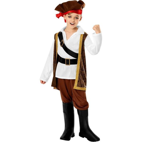 Bristol Novelty - Costume - Bambini BN4370 (128) (Bianco/Marrone)-image
