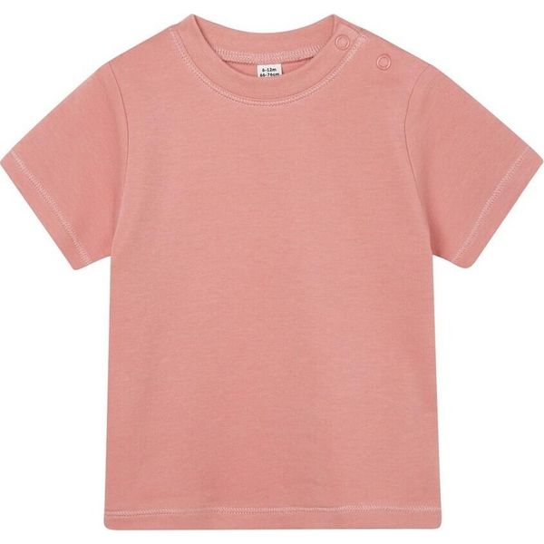 Babybugz - Maglietta Per Bambino PC5006 (80) (Grigio-Rosa)-image
