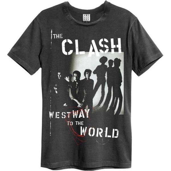 Amplified - Maglietta "Westway To The World"" Per Uomo/Donna Unisex GD823 (Xs) (Charcoal)"-image