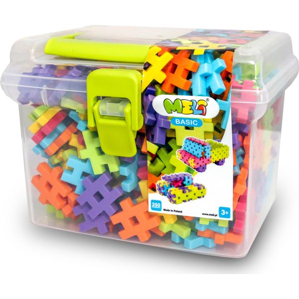 Meli Basic Travel Box Blocchi Da Costruzione 250 Pezzi.-image