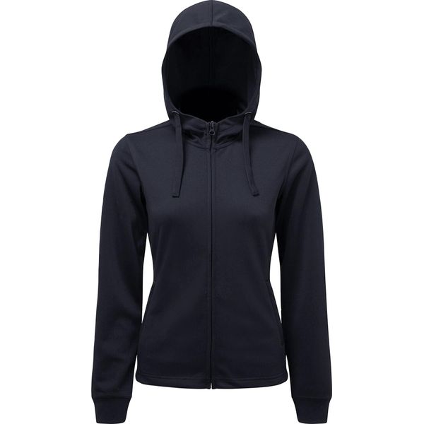 Tridri - Felpa Con Cappuccio E Zip Integrale Da Donna RW8377 (Xl) (Blu Scuro)-image
