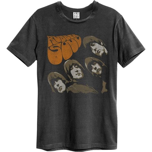 Amplified - Maglietta "Rubber Soul"" Per Uomo/Donna Unisex GD874 (Xs) (Charcoal)"-image