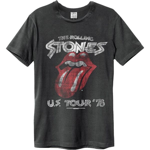 Amplified - Maglietta "Us Tour 78"" Per Uomo/Donna Unisex GD905 (3XL) (Charcoal)"-image