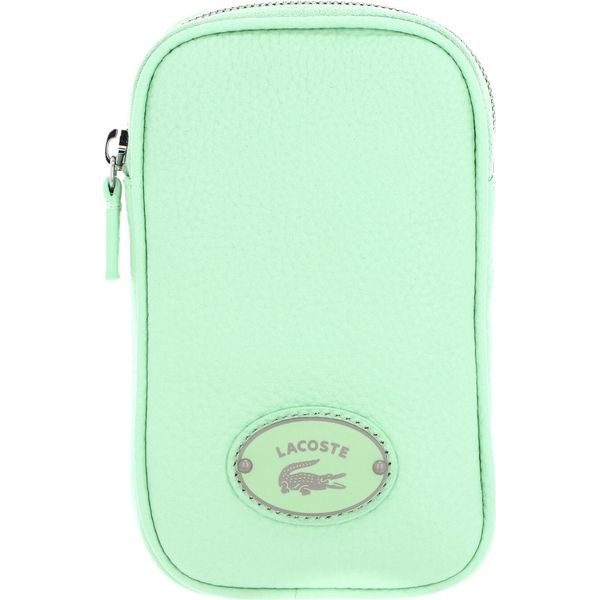Lacoste Pelle Borsa Per Cellulare Origin Croc Phone Holder Ash Menta-image