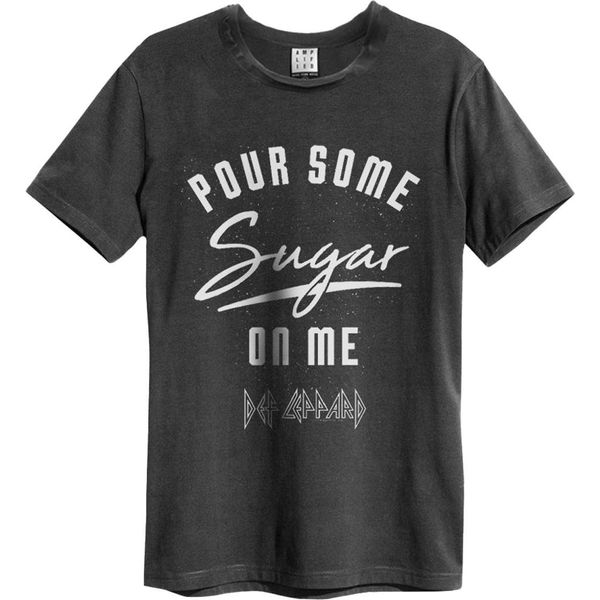 Amplified - Maglietta "Pour Some Sugar On Me"" Da Uomo/Donna Unisex GD927 (Xs) (Charcoal)"-image