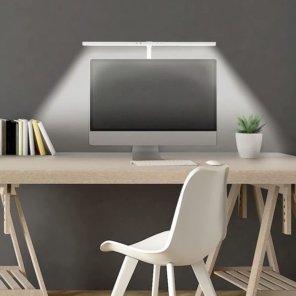 Unilux 400165231 Unilux Led Lampada Da Tavolo Strata, Base A Morsetto, Bianco-image