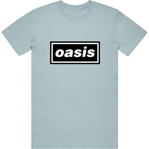 Oasis - Maglietta "Decca"" Uomo/Donna Unisex RO508 (Xxl) (Azzurro)"-image